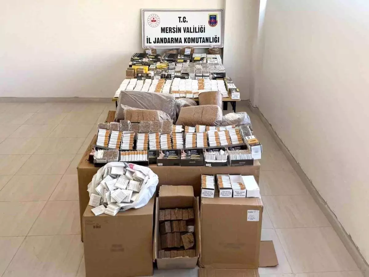 Mersin’de Kaçak Sigara Operasyonu