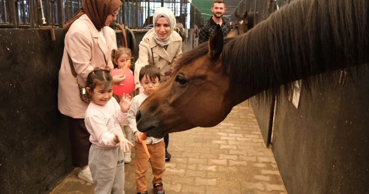 Minikler, Kocaeli’de atlarla buluştu