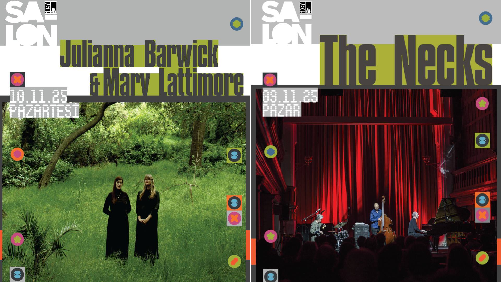 Salon İKSV ve İstanbul Bienali işbirliğiyle iki özel konser: The Necks ve Julianna Barwick & Mary Lattimore Salon İKSV’de