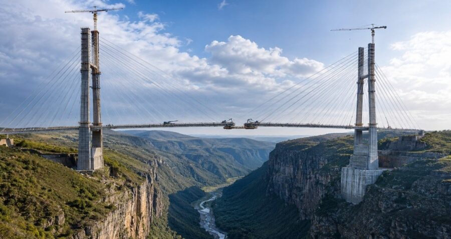 194 Metre Yükseklikteki Dev Köprü, İki Vadiyi Birleştirerek Ulaşımı Kolaylaştıracak
